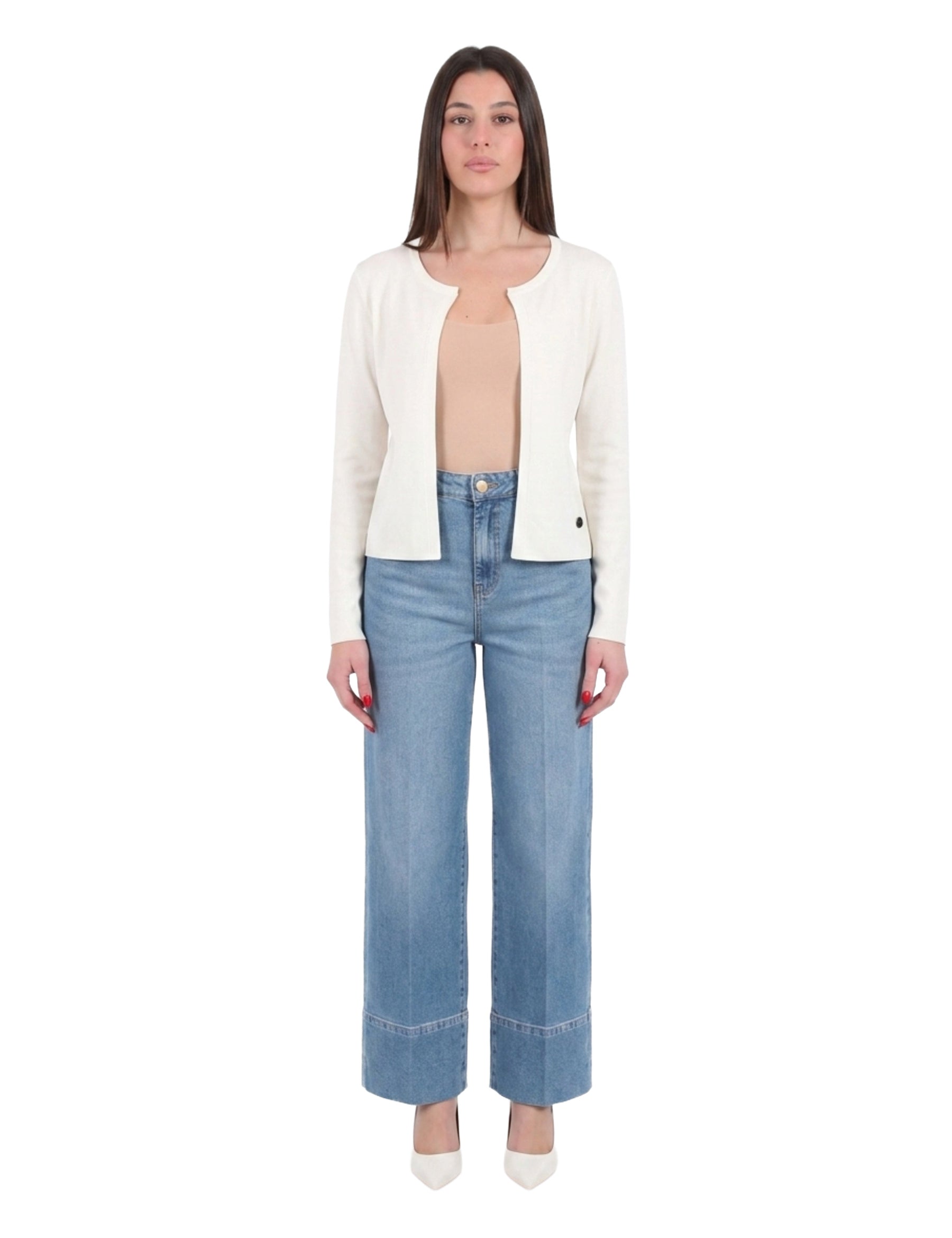 Cardigan Bianco Yes-zee