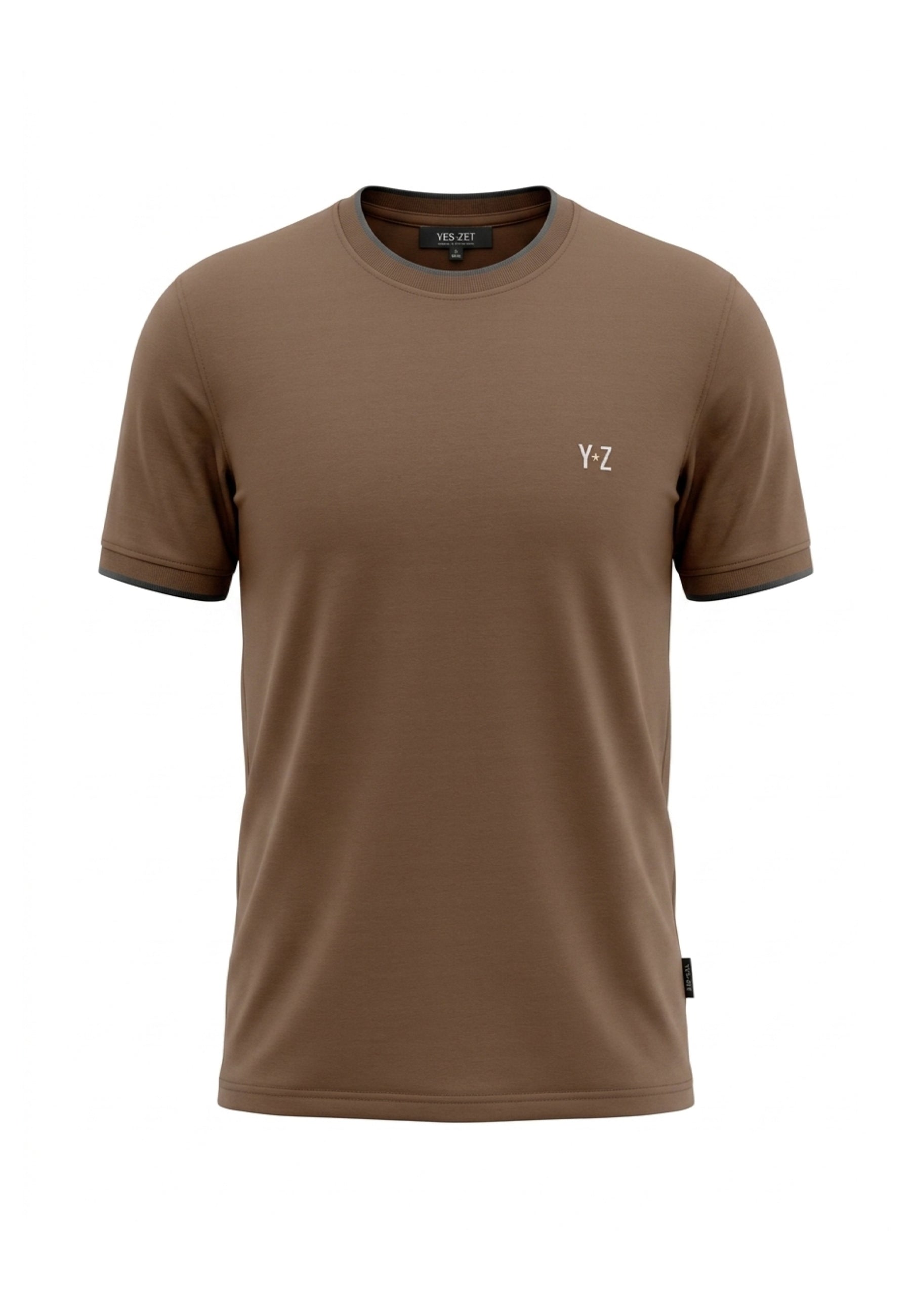 T-shirt Marrone Yes-zee