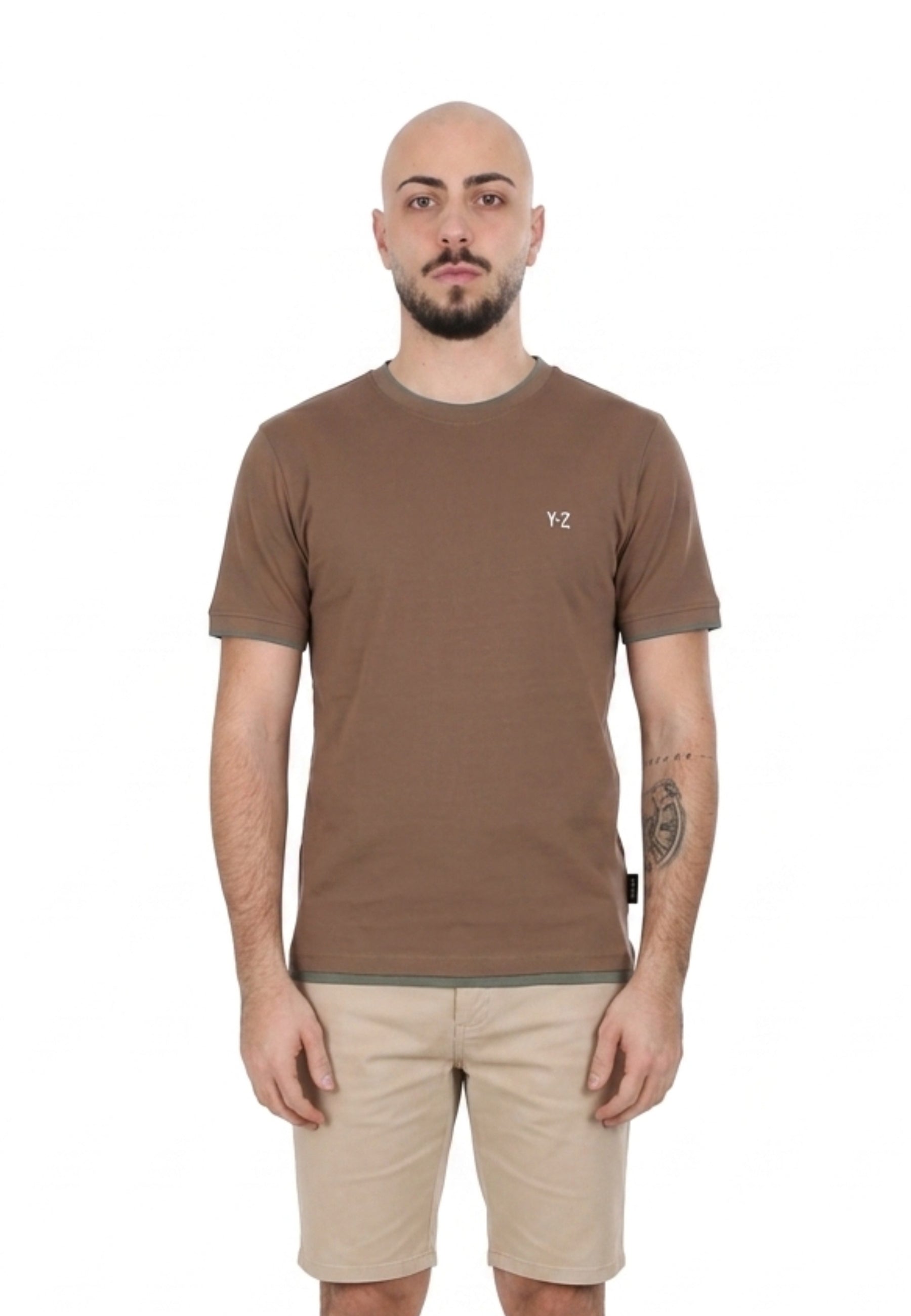T-shirt Marrone Yes-zee