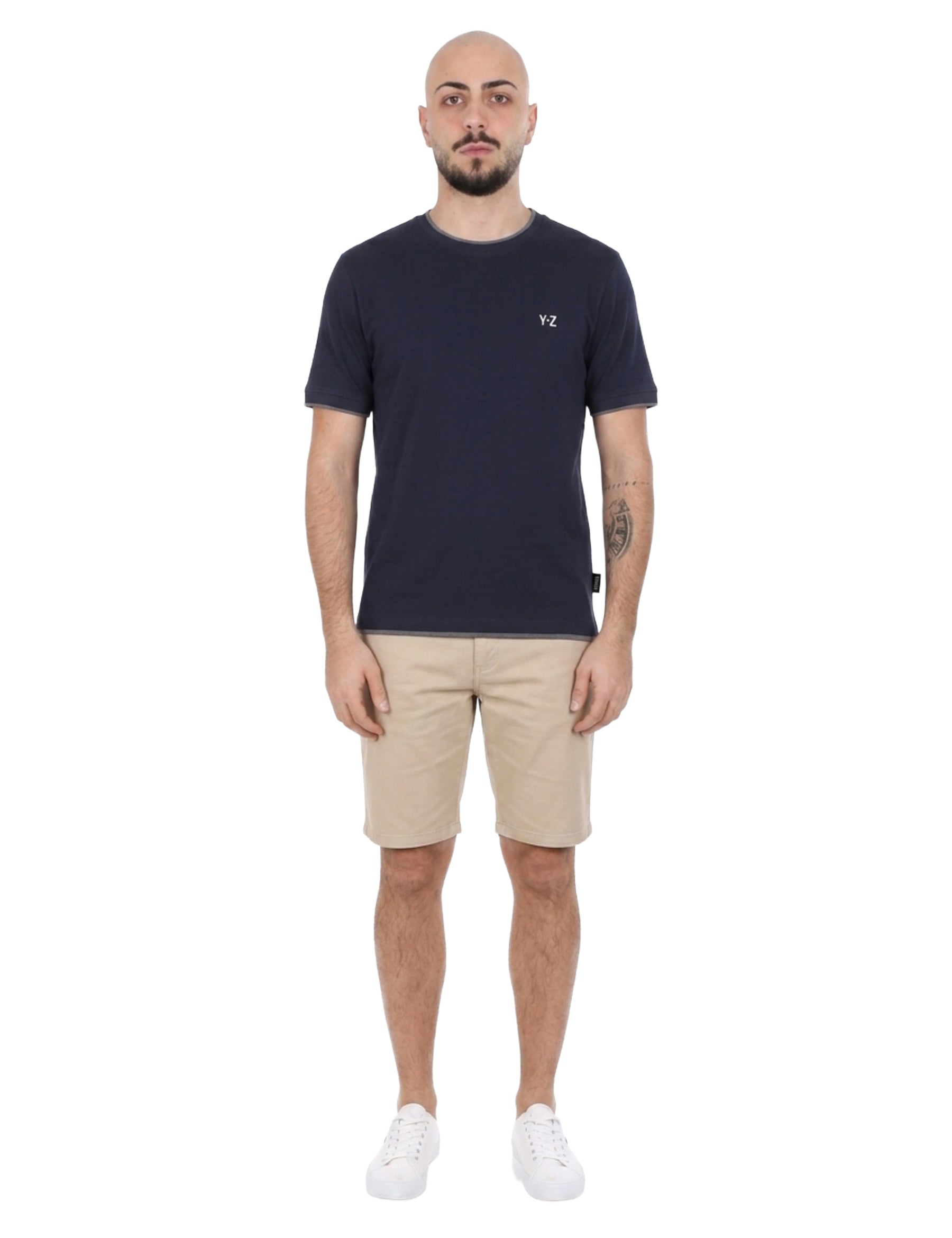 T-shirt Blu Scuro Yes-zee