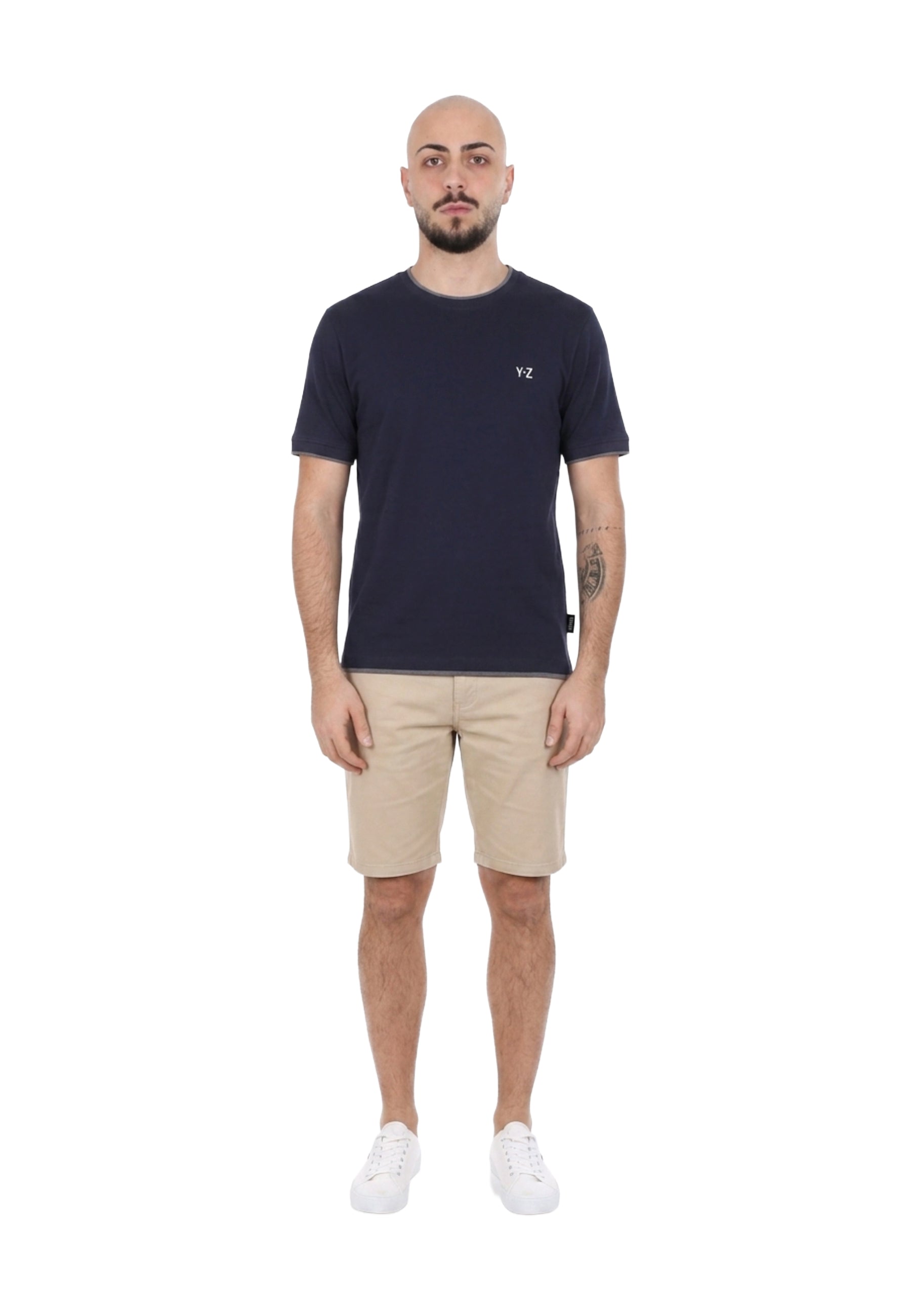 T-shirt Blu Scuro Yes-zee