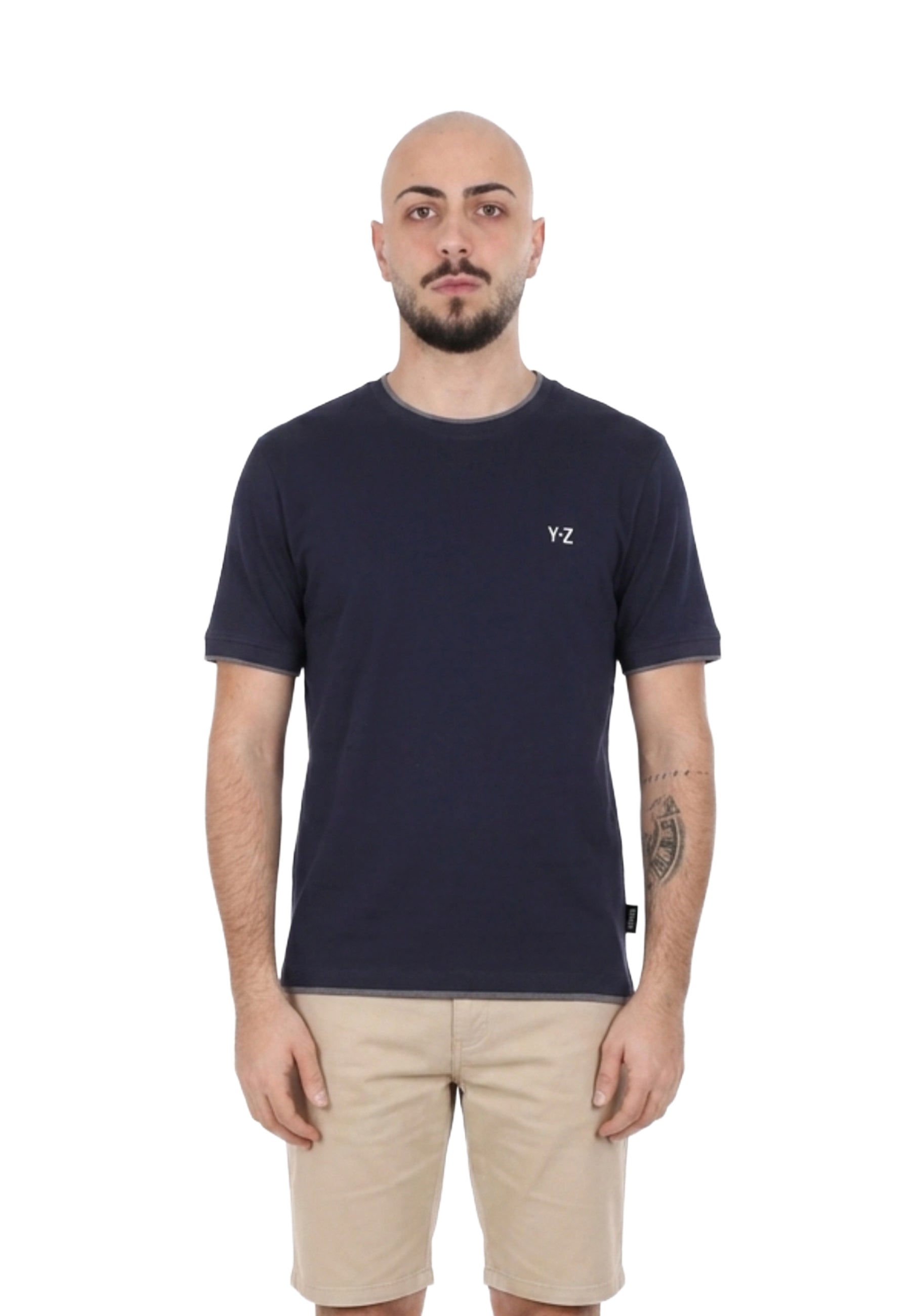 T-shirt Blu Scuro Yes-zee