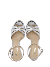 Sandali tacco Argento Grace Shoes