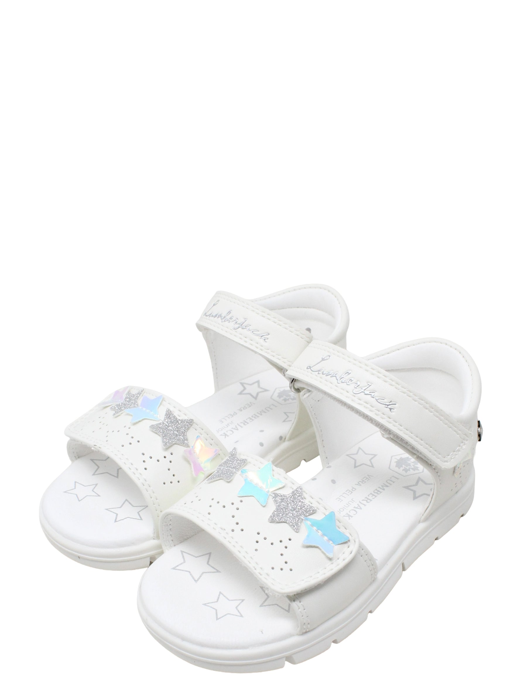 Sandali con strappi Bianco Lumberjack