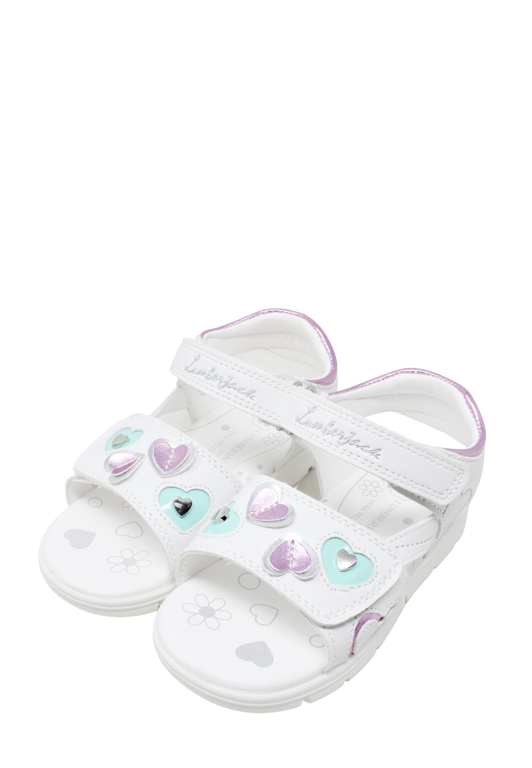 Sandali con strappi Bianco Lumberjack