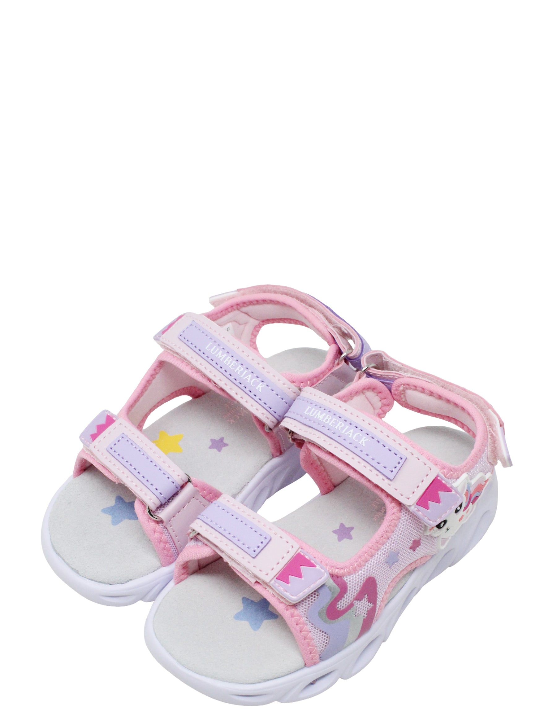 Sandali con strappi Rosa Lumberjack