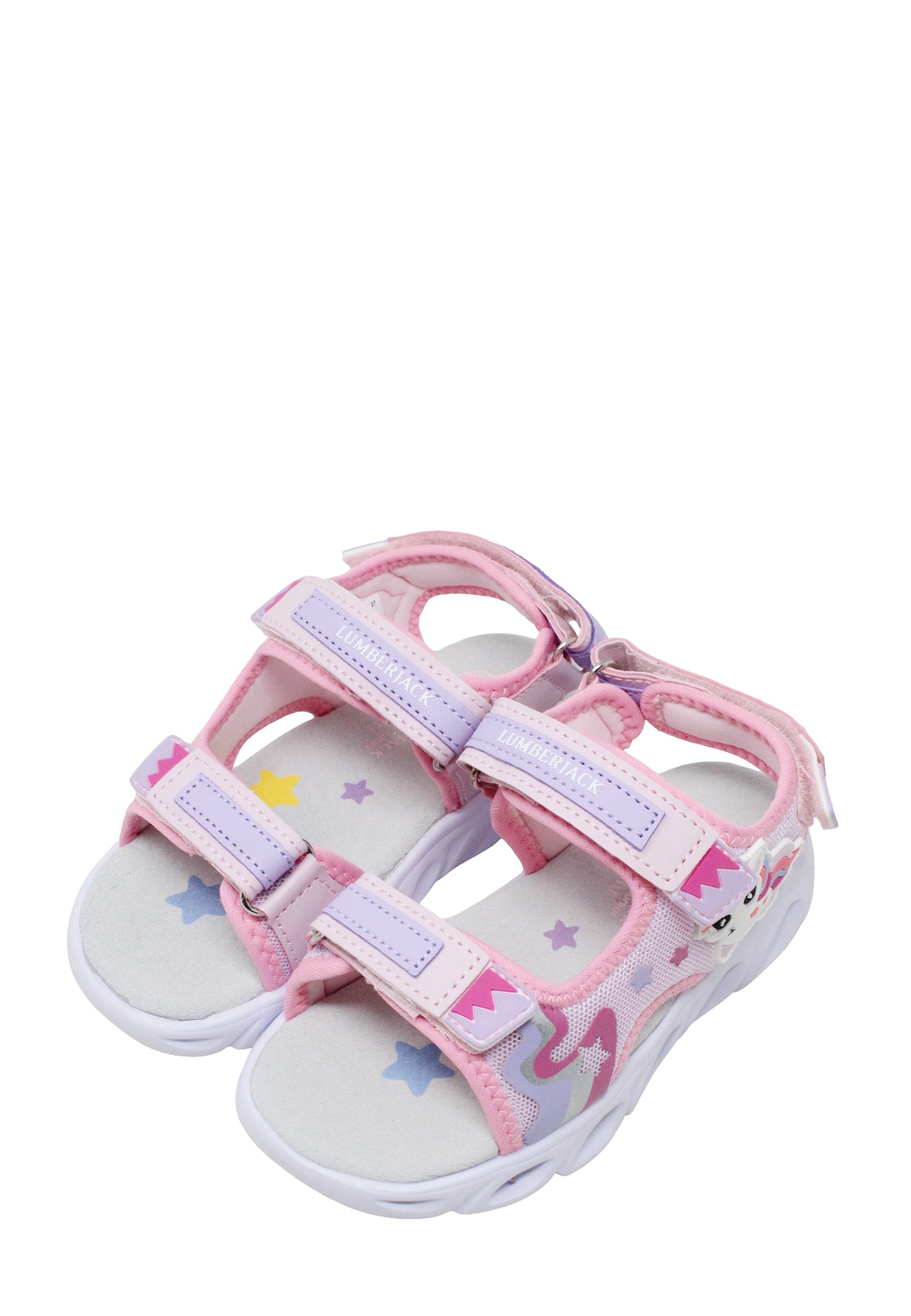 Sandali con strappi Rosa Lumberjack
