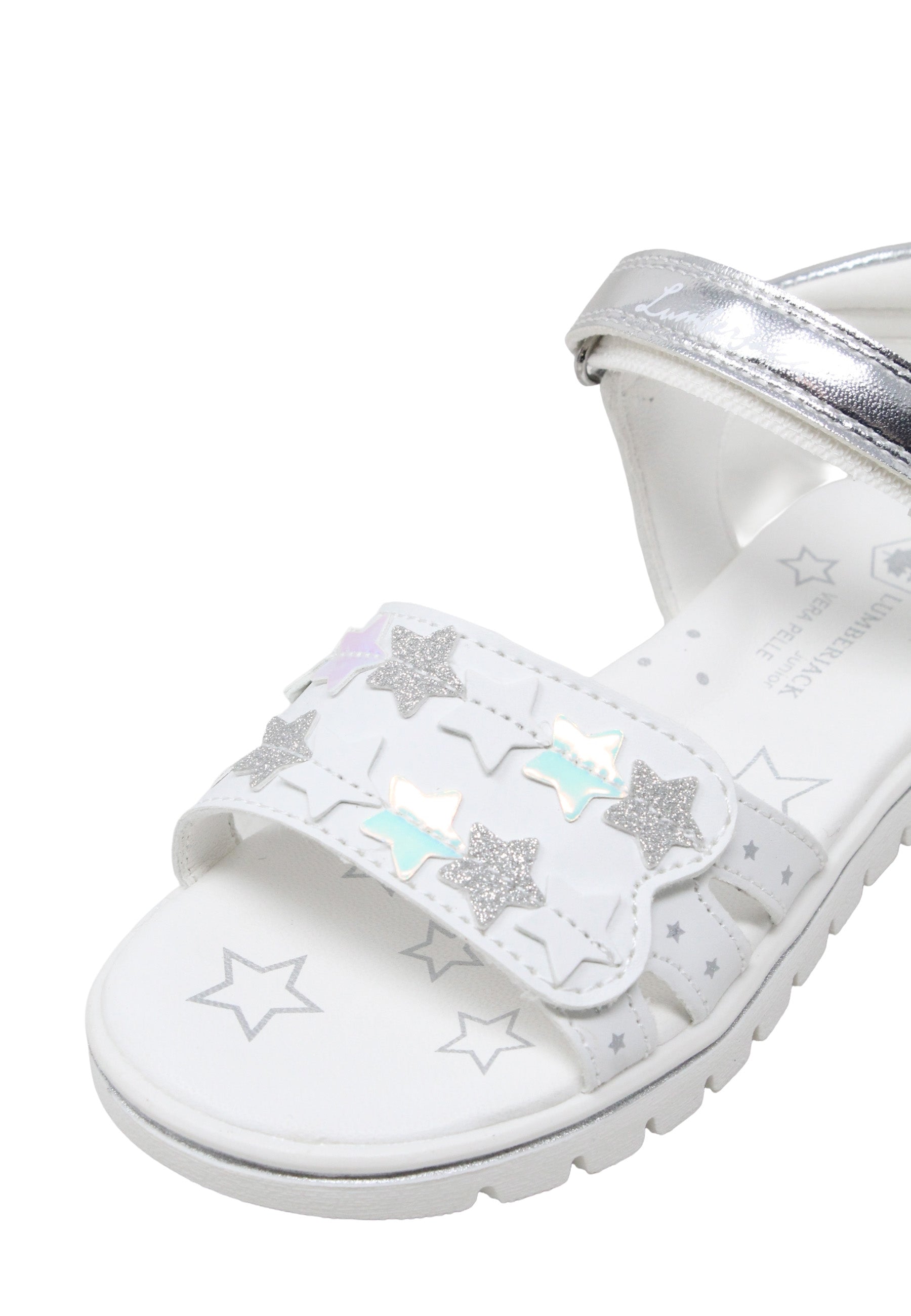 Sandali con strappi Bianco Lumberjack