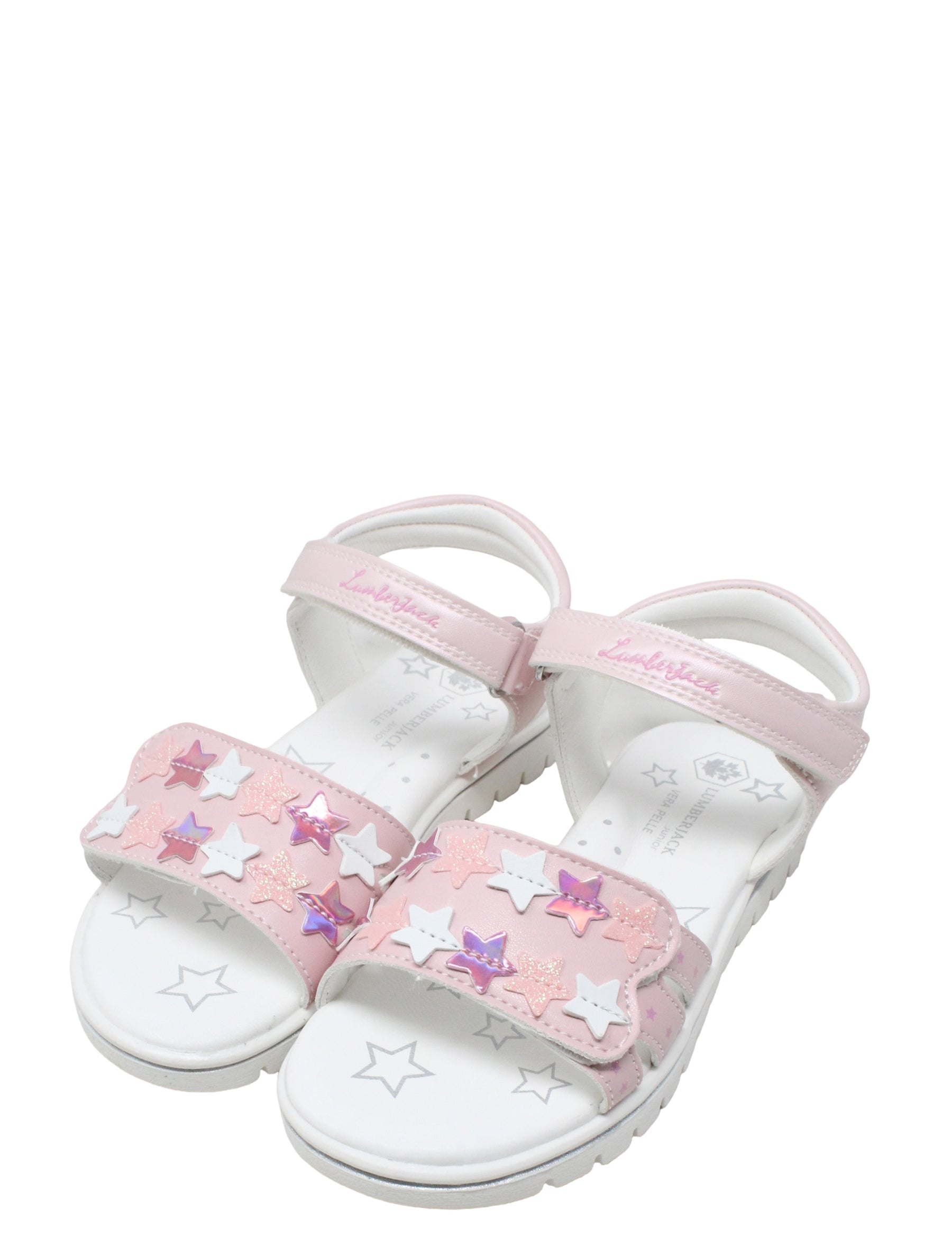 Sandali con strappi Rosa Lumberjack