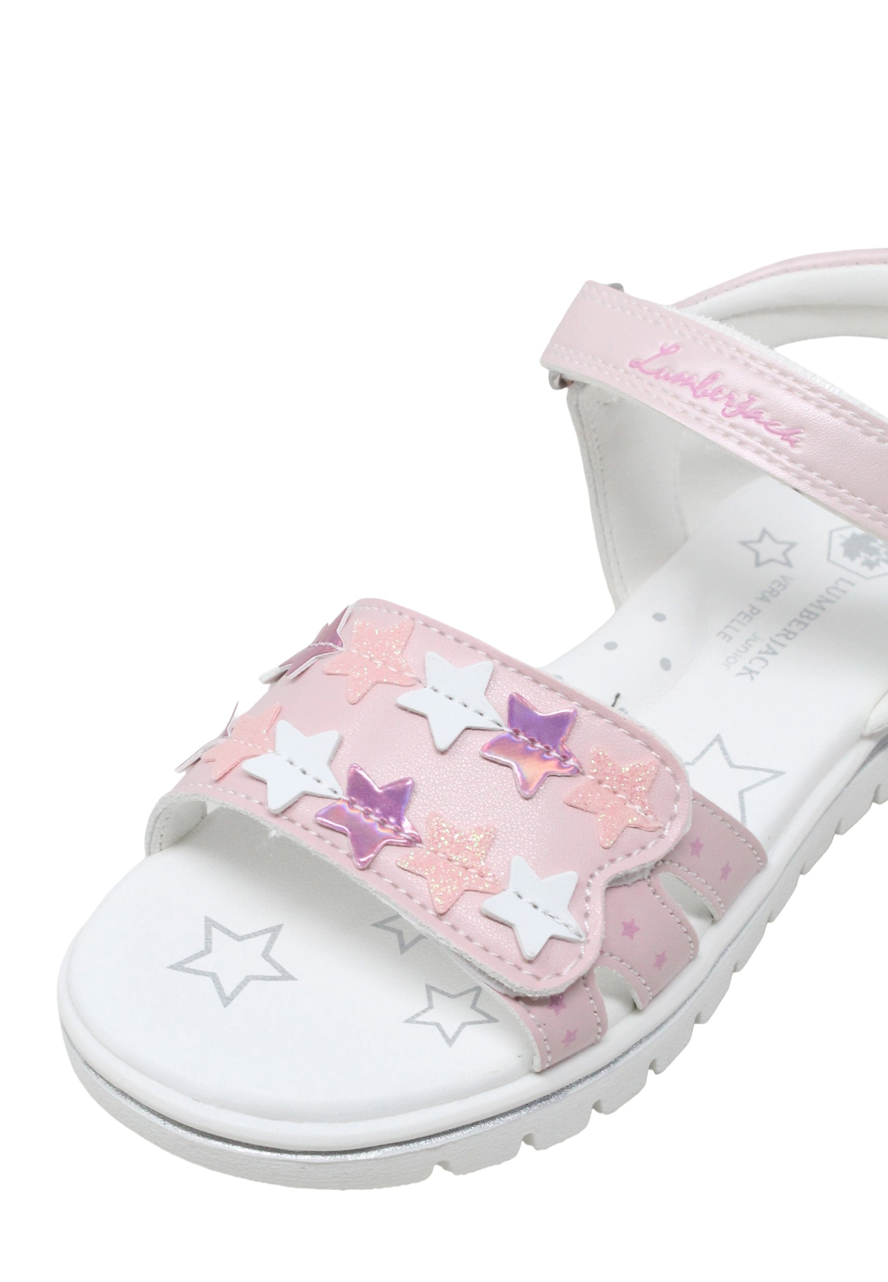Sandali con strappi Rosa Lumberjack
