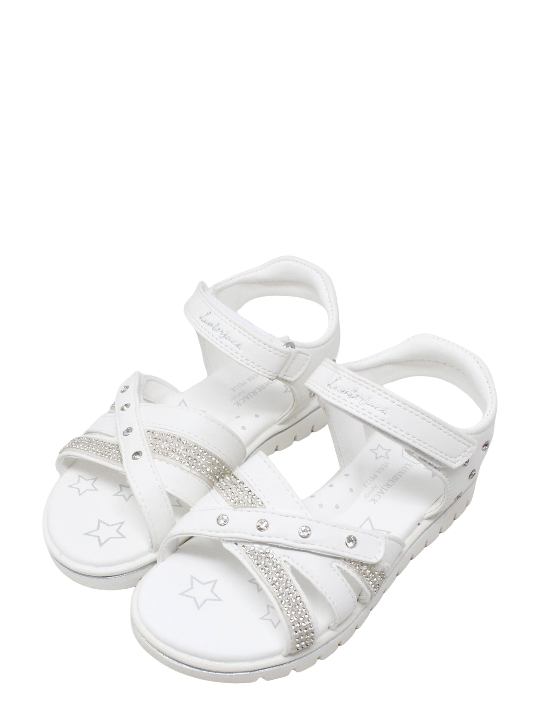 Sandali con strappi Bianco Lumberjack