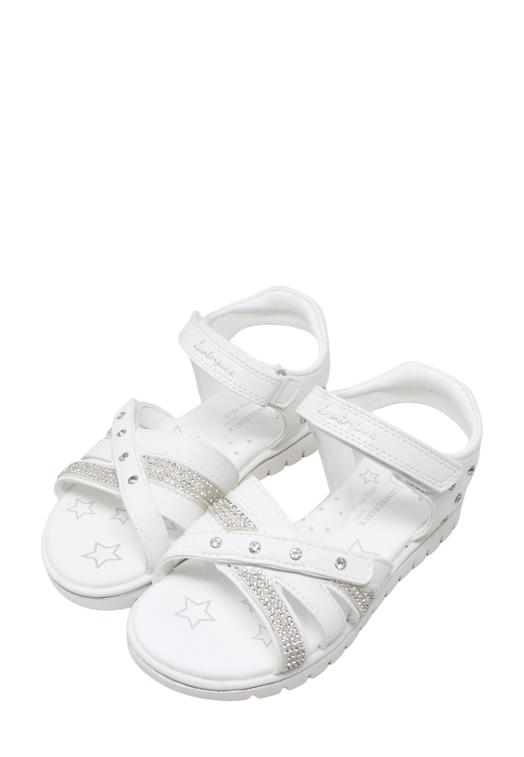Sandali con strappi Bianco Lumberjack