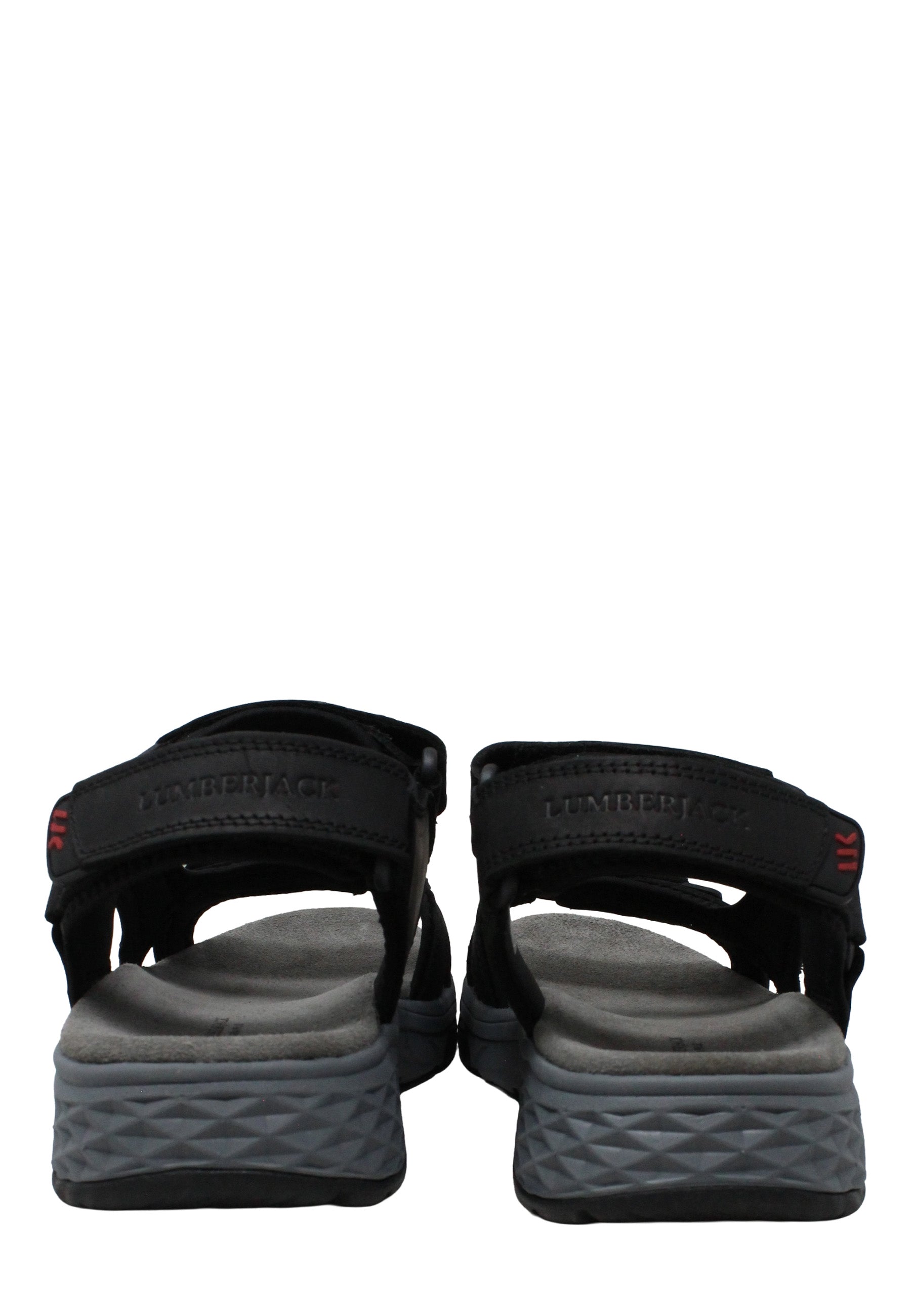 Sandali con strappi Nero Lumberjack