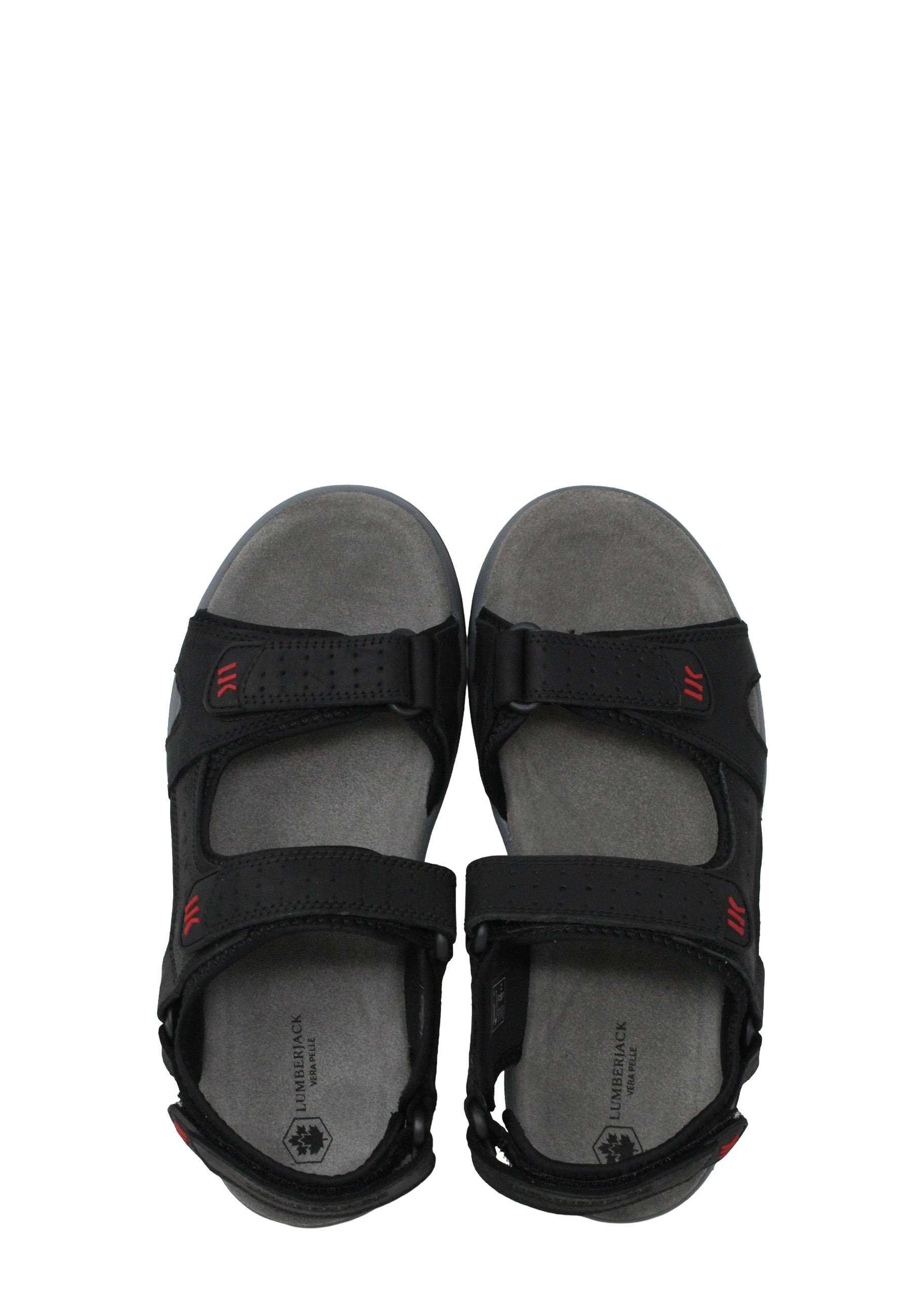 Sandali con strappi Nero Lumberjack