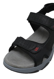 Sandali con strappi Nero Lumberjack