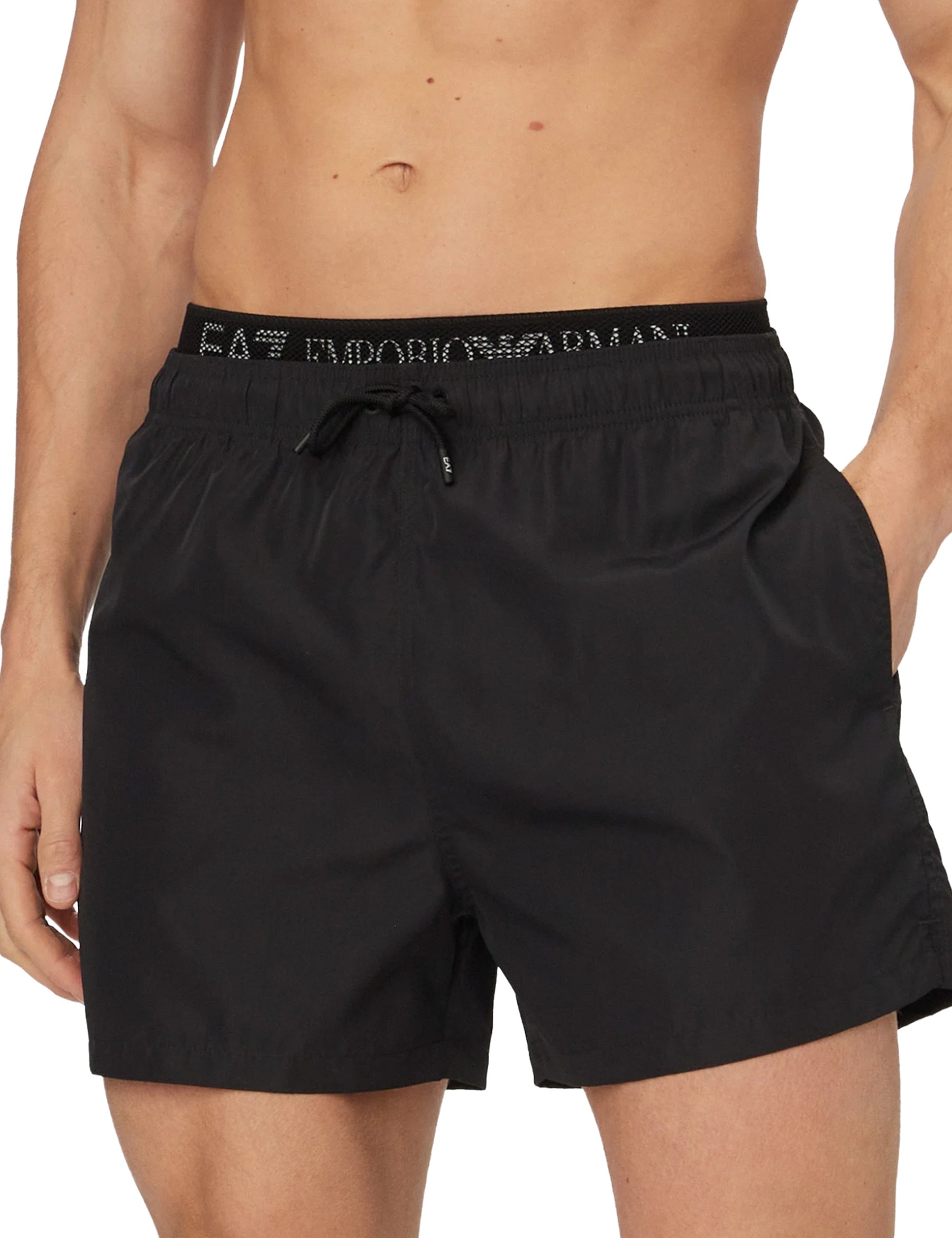 Costumi Nero Ea7 Emporio Armani