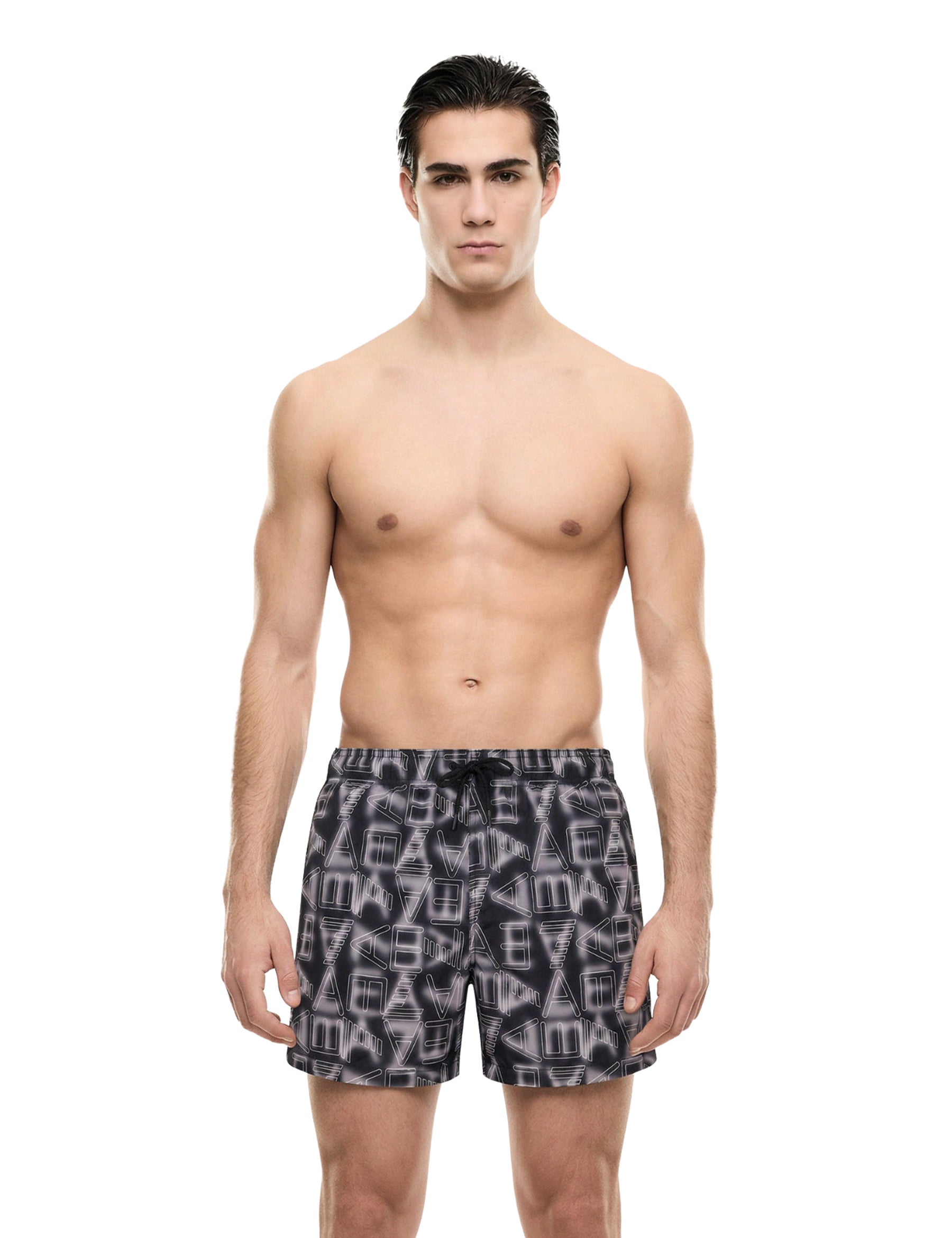 Costumi Nero Ea7 Emporio Armani