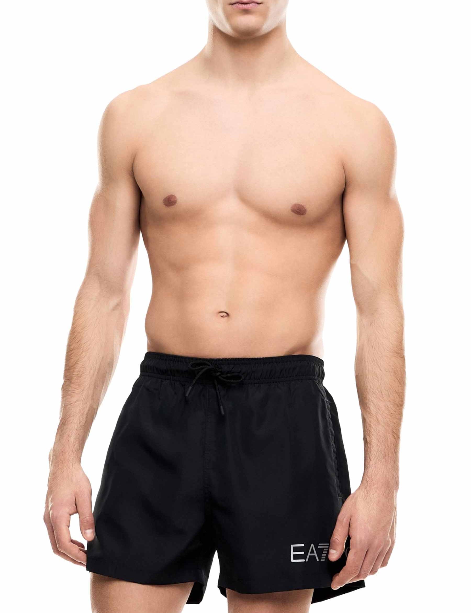 Costumi Nero Ea7 Emporio Armani