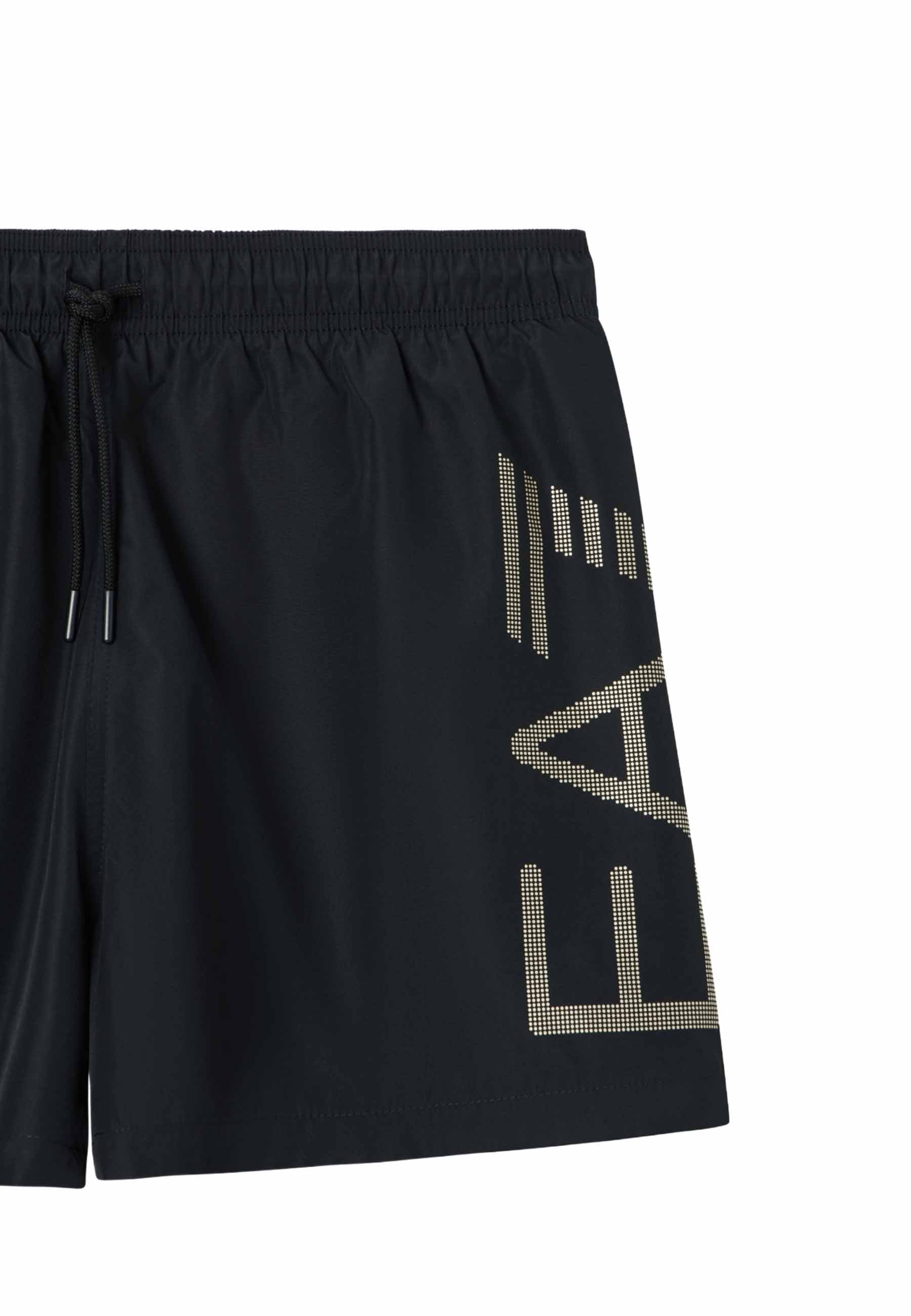 Costumi Nero Oro Ea7 Emporio Armani