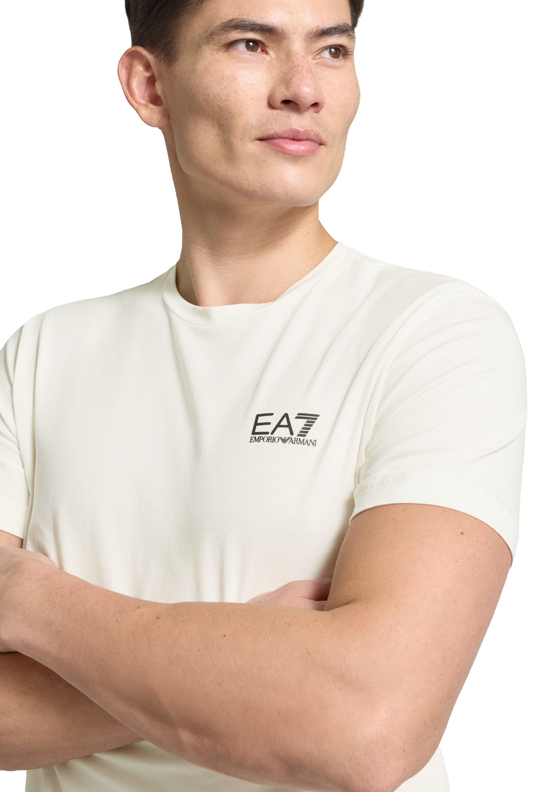 T-shirt Avorio Ea7 Emporio Armani
