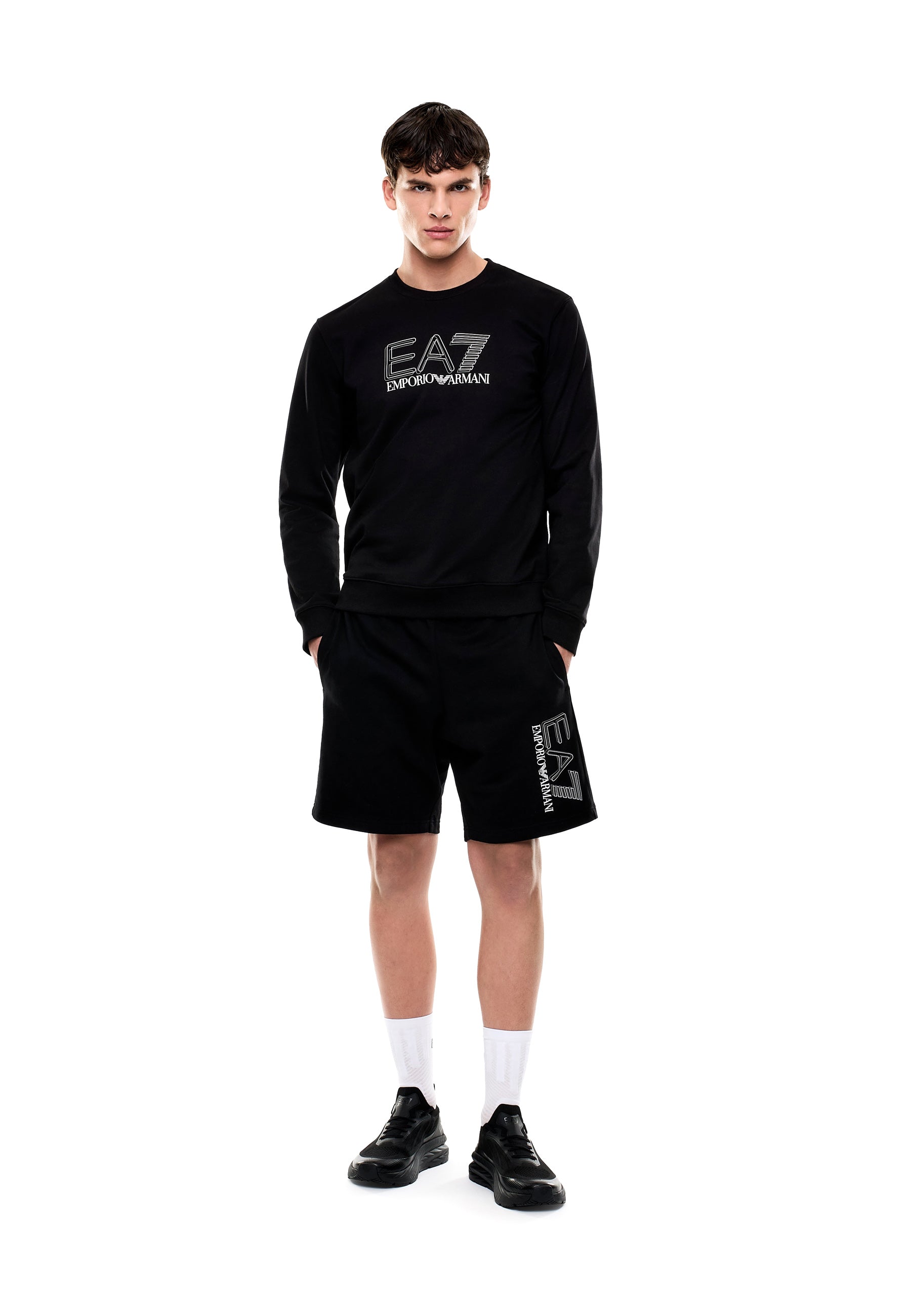 Bermuda Nero Ea7 Emporio Armani