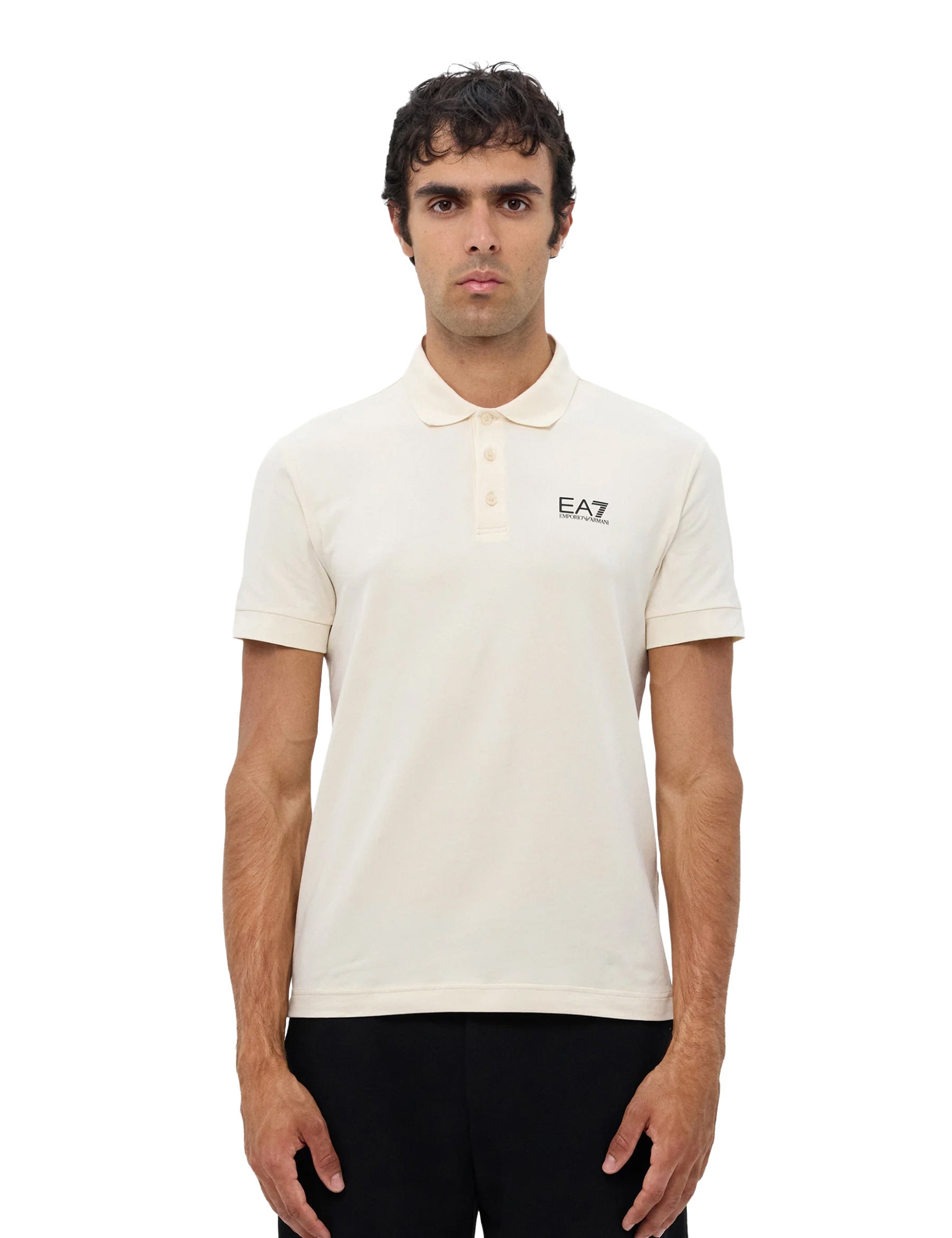 Polo Avorio Ea7 Emporio Armani
