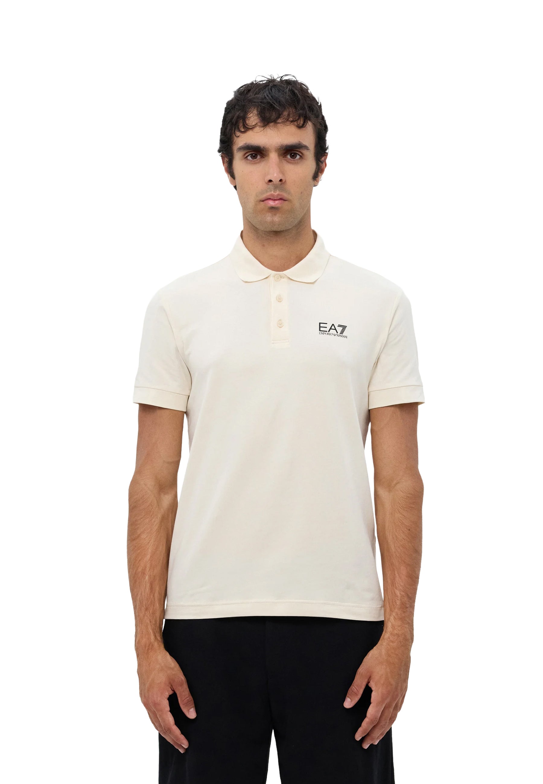 Polo Avorio Ea7 Emporio Armani