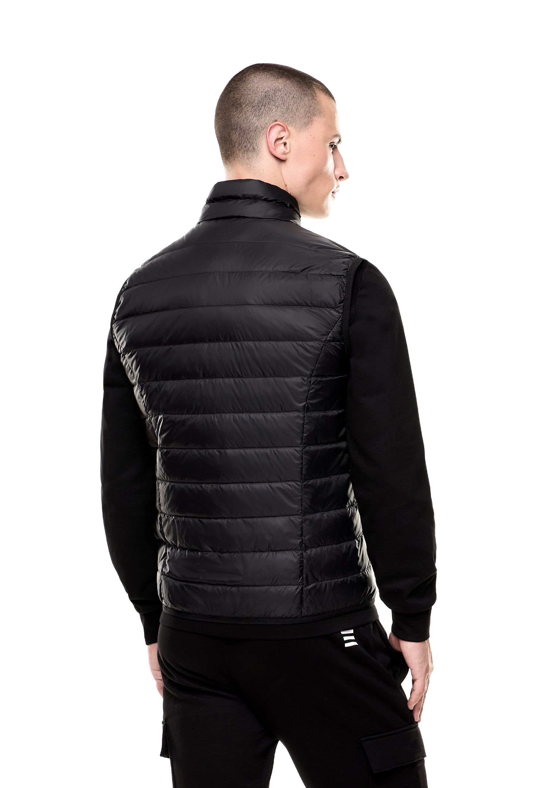 Gilet Nero Bianco Ea7 Emporio Armani