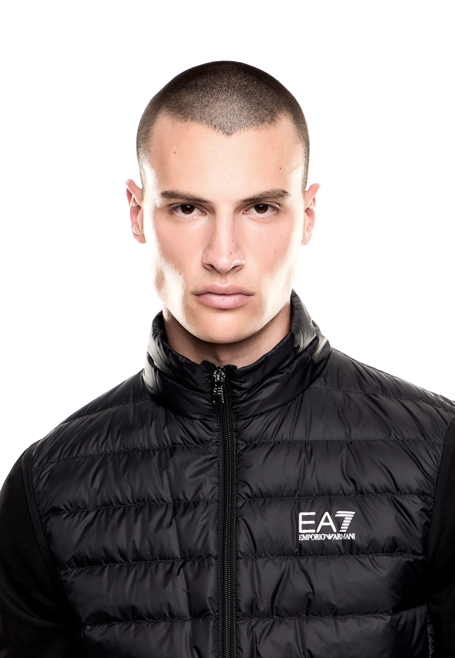 Gilet Nero Bianco Ea7 Emporio Armani