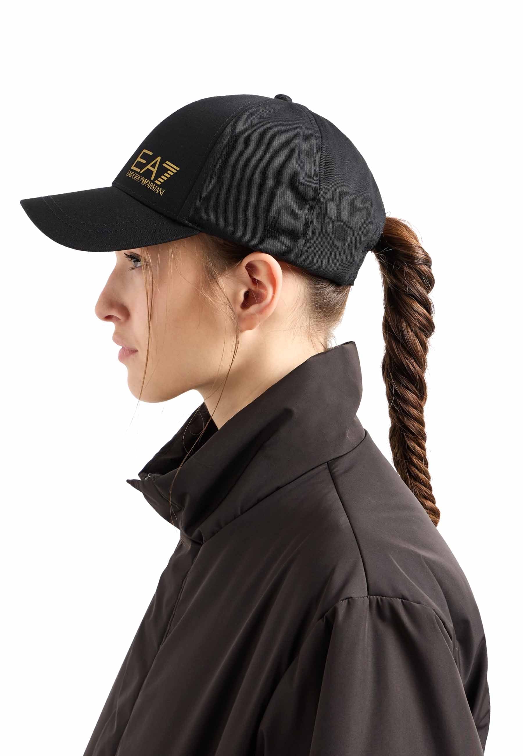 Cappelli Nero Oro Ea7 Emporio Armani