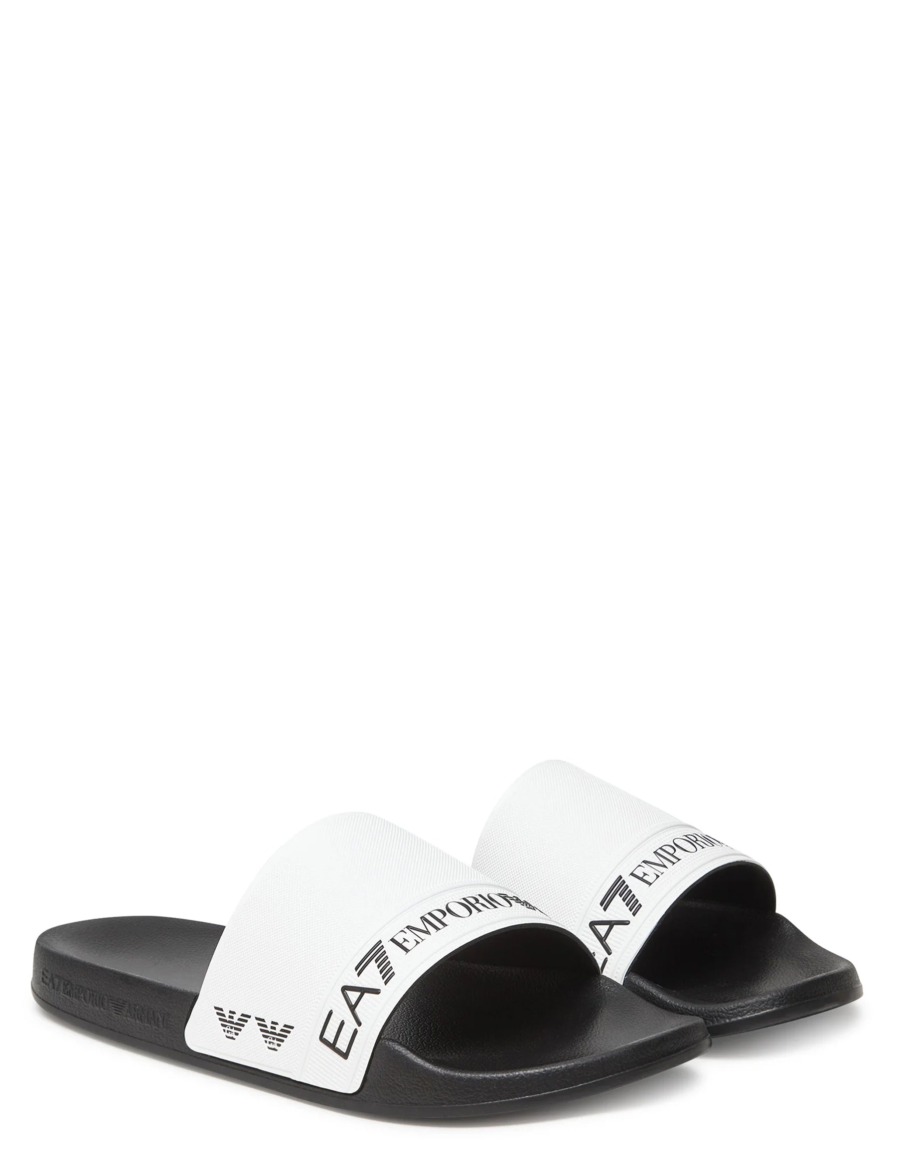 Ciabatte Bianco Nero Ea7 Emporio Armani