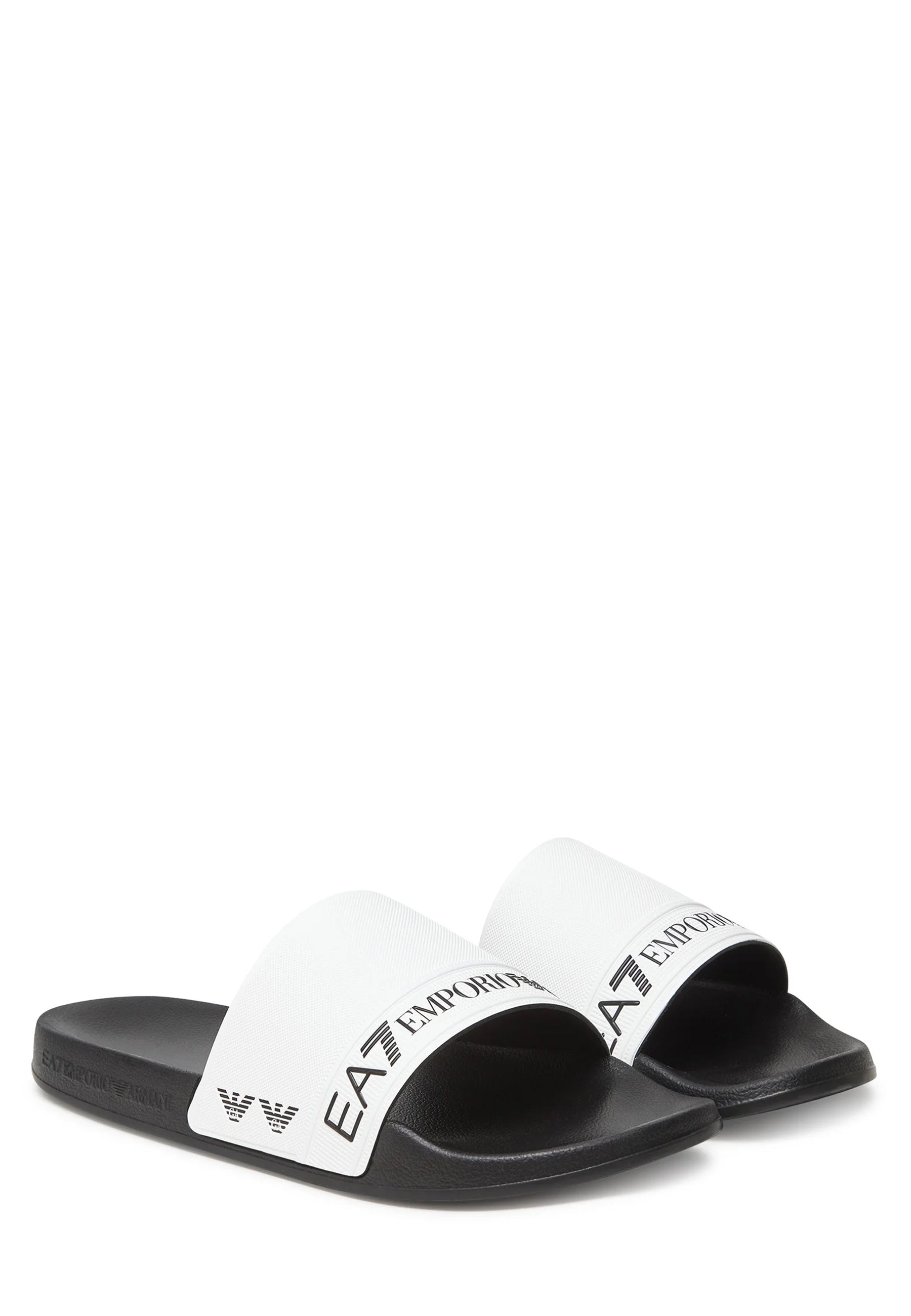 Ciabatte Bianco Nero Ea7 Emporio Armani