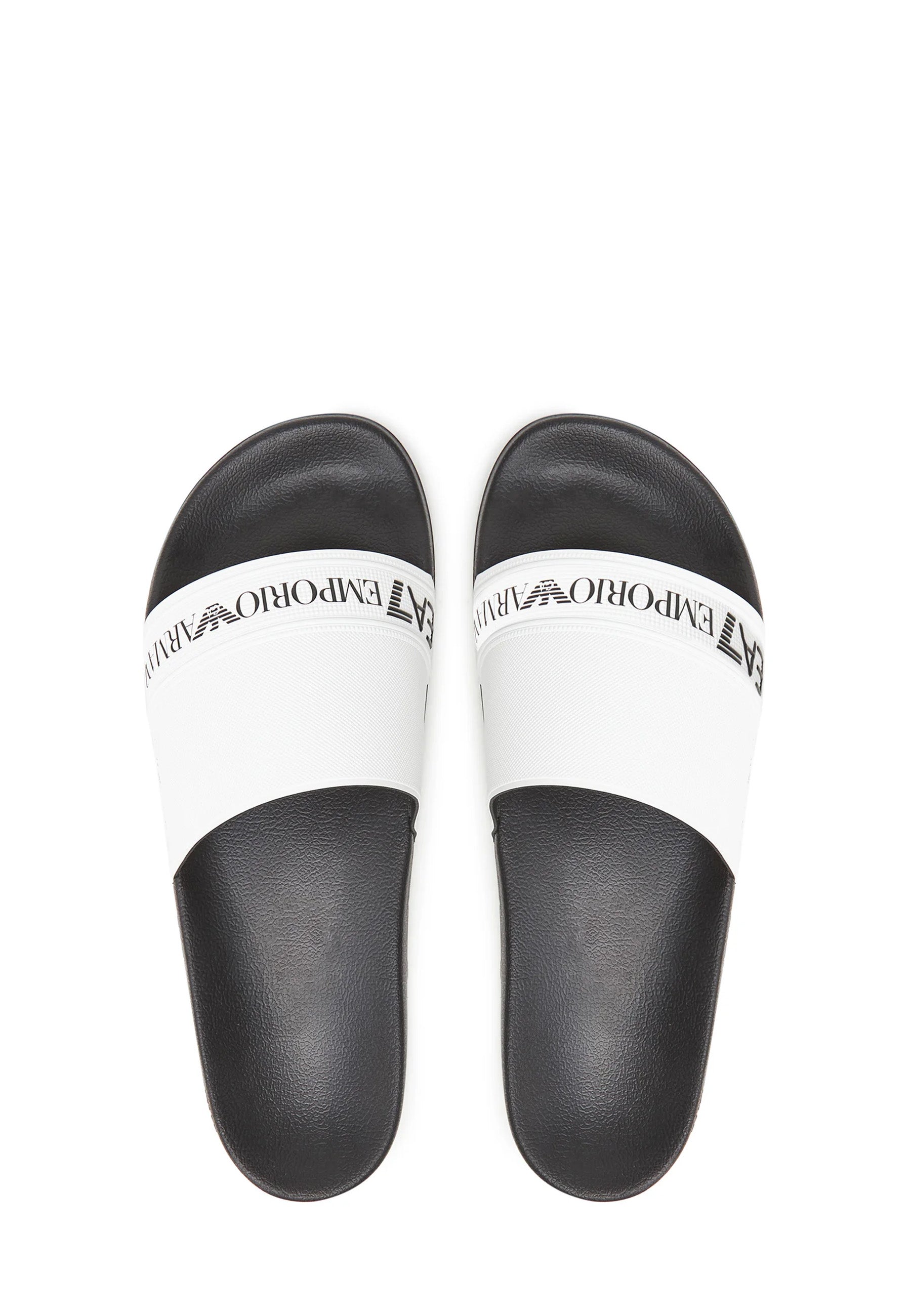 Ciabatte Bianco Nero Ea7 Emporio Armani