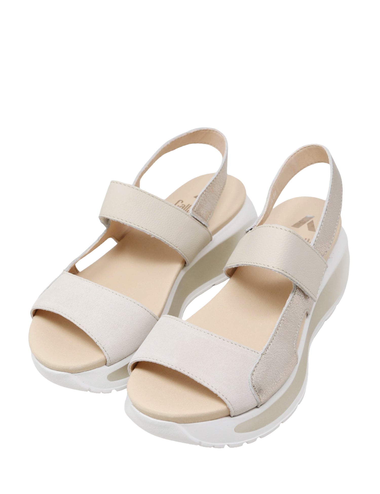 Sandali zeppa Beige Callaghan