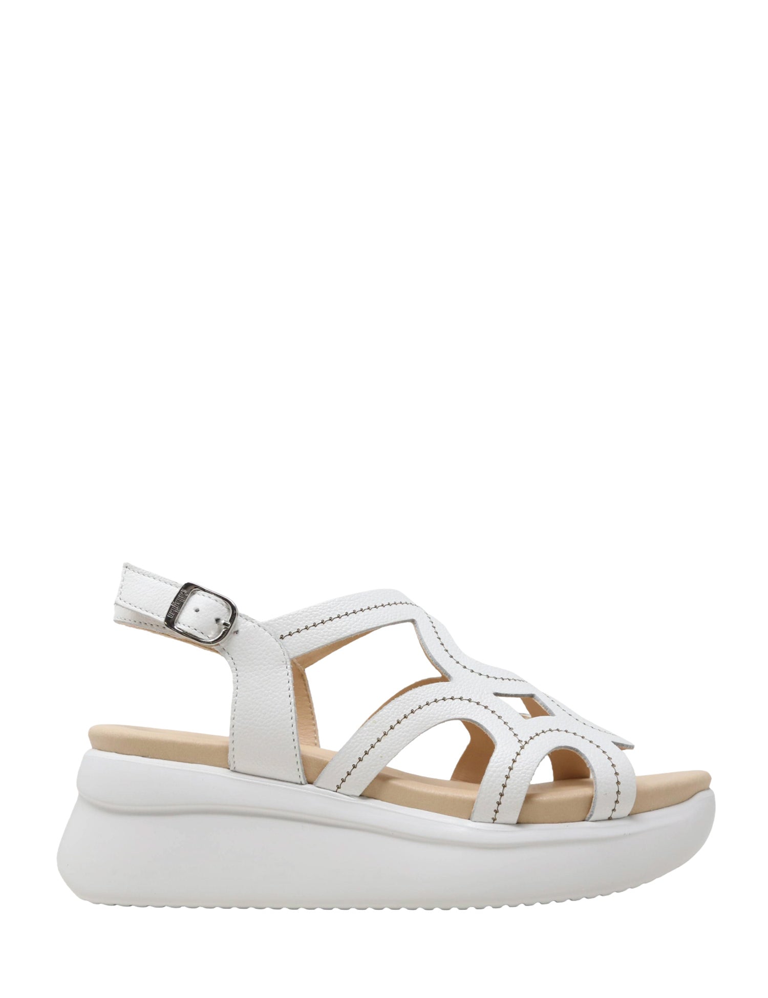 Sandali zeppa Bianco Callaghan
