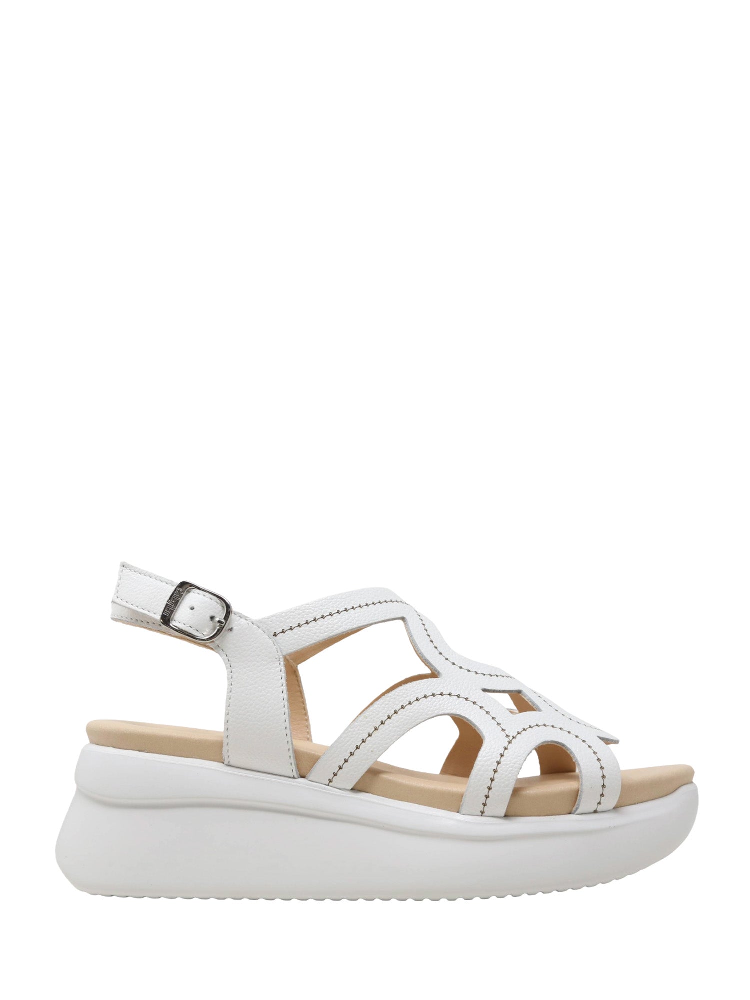 Sandali zeppa Bianco Callaghan