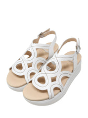 Sandali zeppa Bianco Callaghan