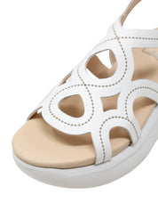 Sandali zeppa Bianco Callaghan