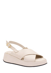 Sandali zeppa Beige Frau