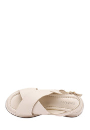 Sandali zeppa Beige Frau