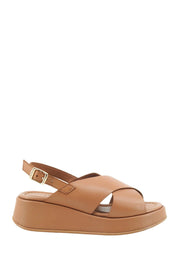 Sandali zeppa Marrone Frau