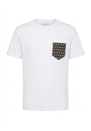T-shirt Bianco Verde Borgoni Jeans