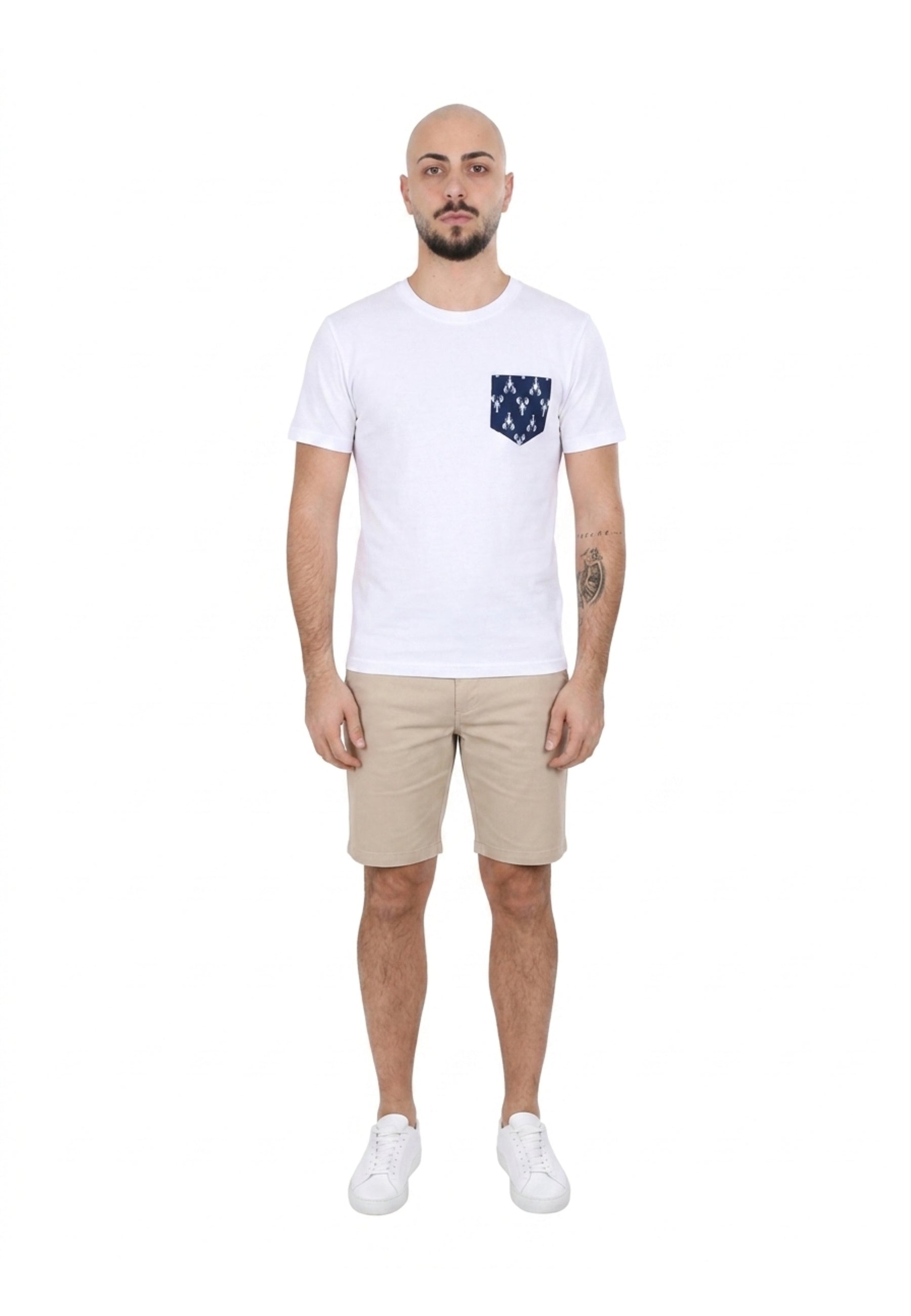 T-shirt Bianco Borgoni Jeans