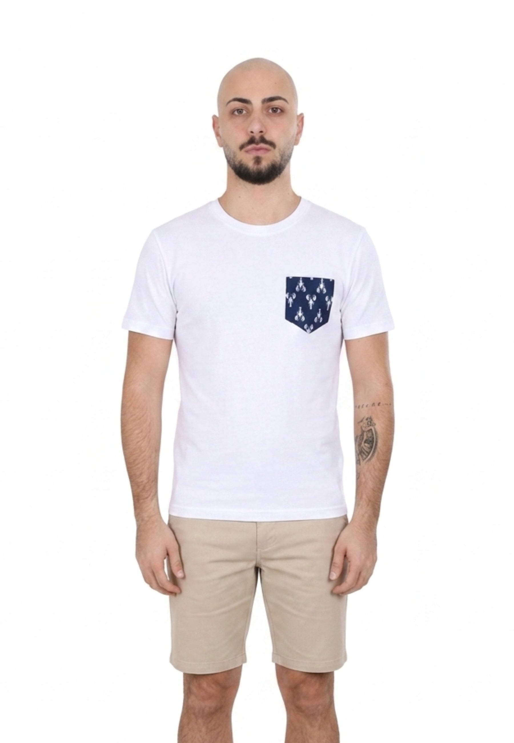 T-shirt Bianco Borgoni Jeans