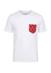 T-shirt Bianco Rosso Borgoni Jeans