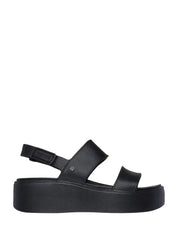 Sandali zeppa Nero Skechers