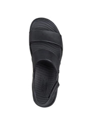 Sandali zeppa Nero Skechers