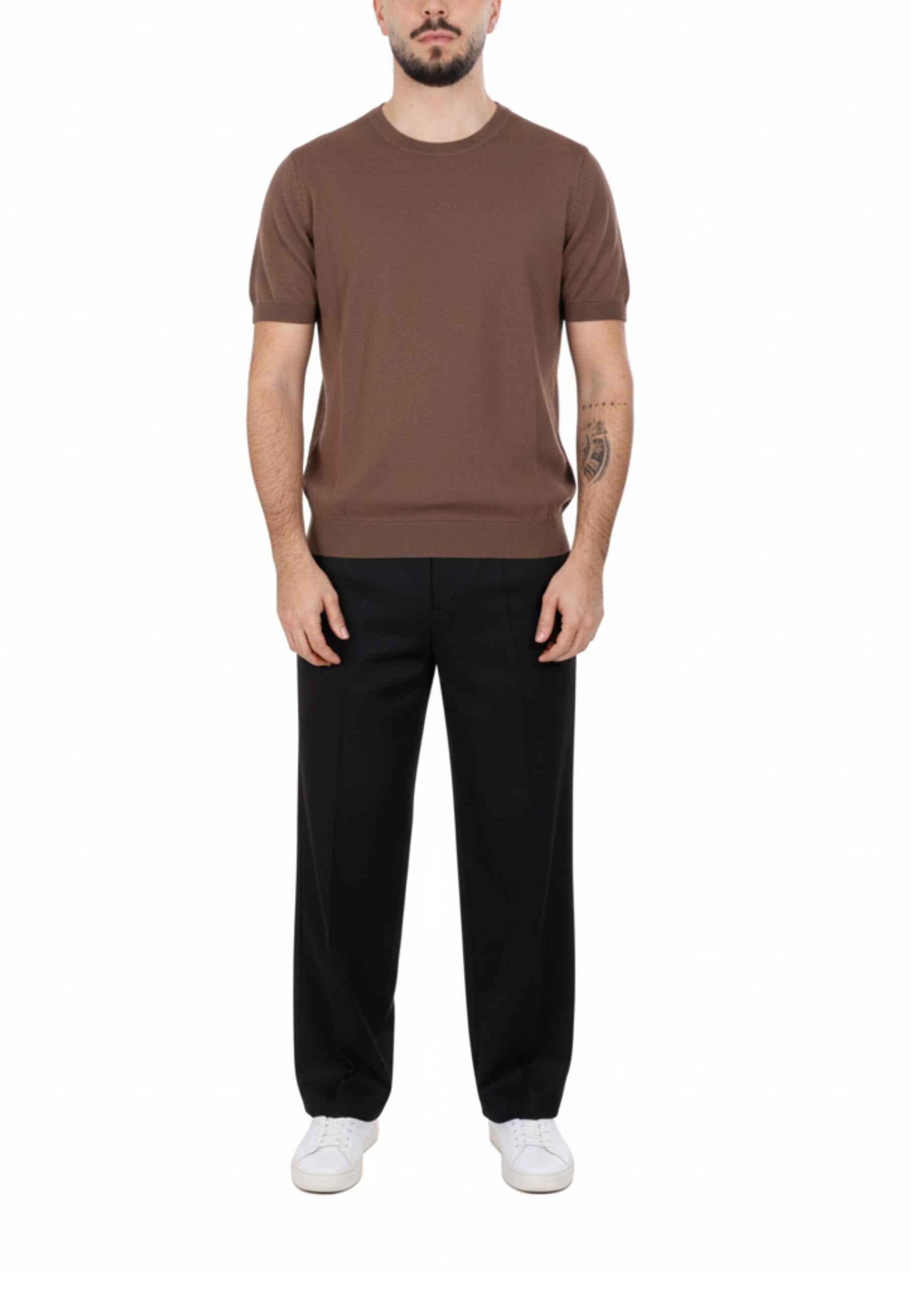 T-shirt Marrone Sseinse