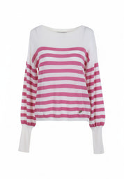 Maglioncini Rosa Bianco Yes-zee