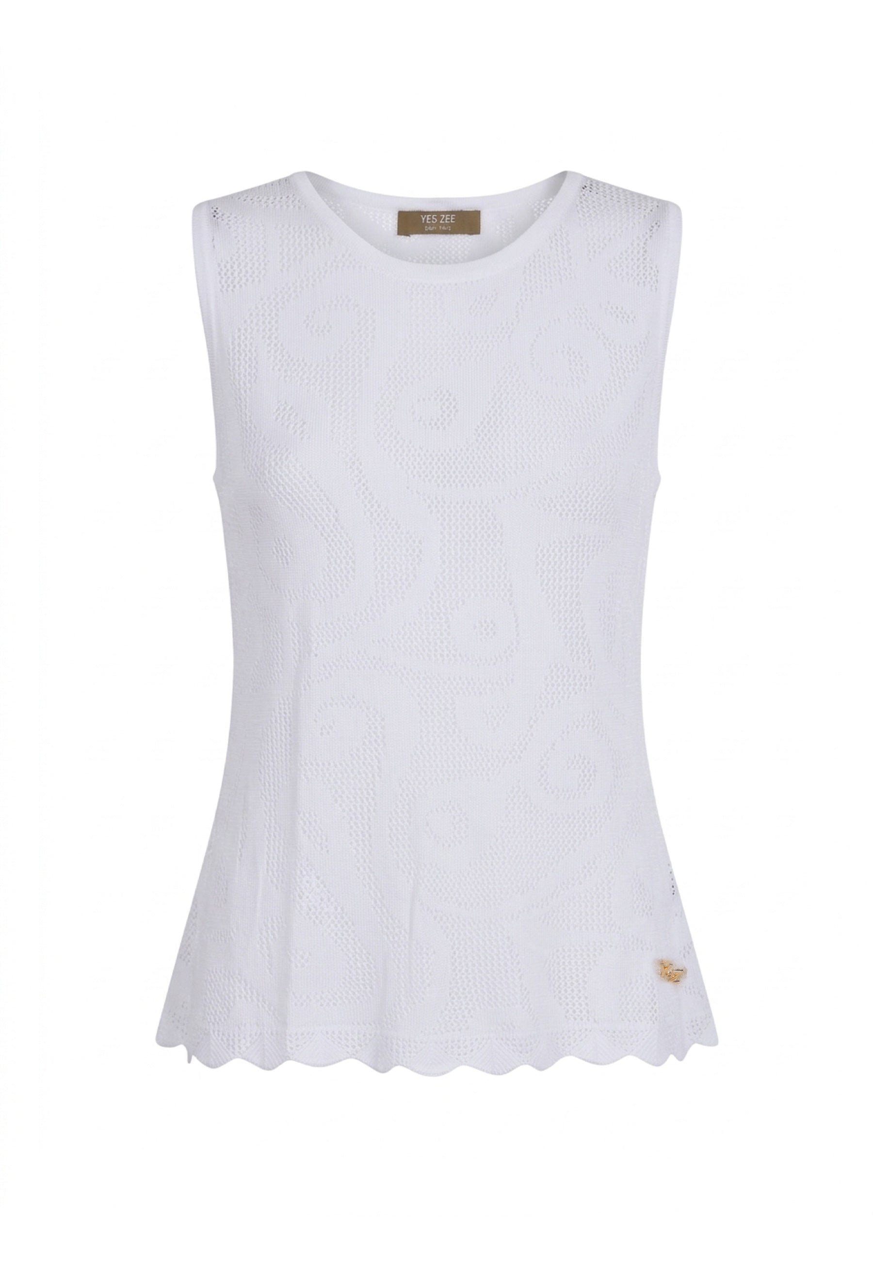 Top e canotte Bianco Yes-zee